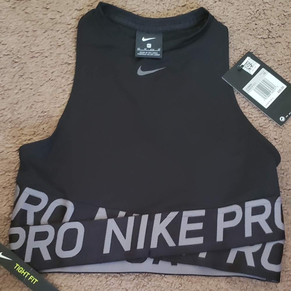 Nike Pro black sports bra